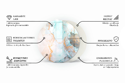 Placa de vidro temperado para lareira Padrão de pedra natural