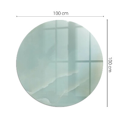 Base de vidro redonda para lareira Padrão delicado de mármore