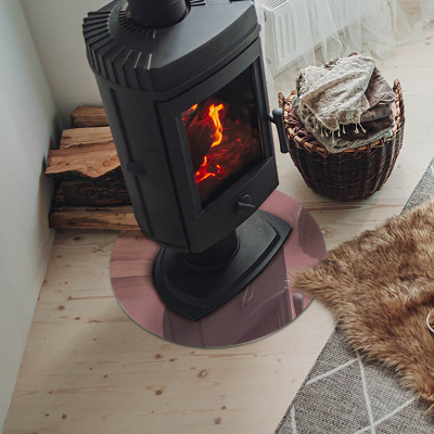 Placa de vidro temperado para lareira Cor rosa