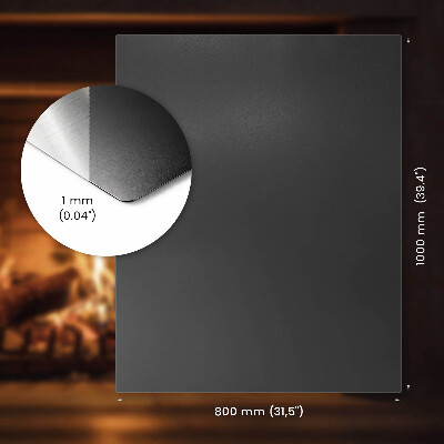 Rectangular base para proteção do piso preto em chapa metálica