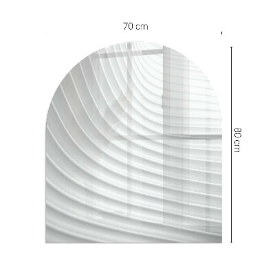 Base de vidro para lareira Linhas delicadas em movimento