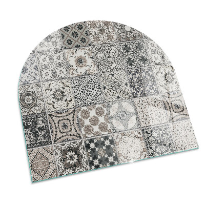 Base de vidro para lareira Motivos decorativos de azulejos