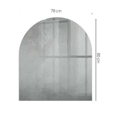 Base de vidro para lareira Textura de concreto impressionante