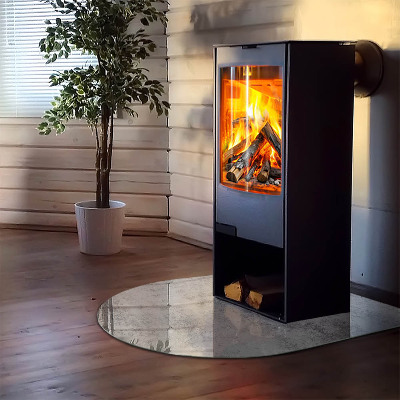 Base de vidro para lareira Padrão de fundo em estilo abstrato