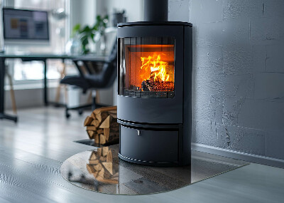 Base de vidro para lareira Tons de madeira em muitas variantes