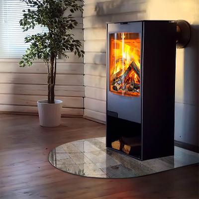 Base de vidro para lareira Tons de madeira em muitas variantes