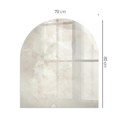 Base de vidro para lareira Padrão imitando pedra natural