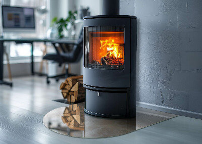 Base de vidro para lareira Padrão mineral natural