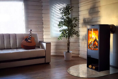 Base de vidro para lareira Padrão mineral natural