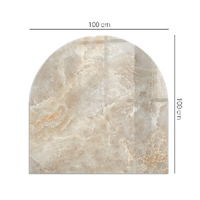 Base de vidro para lareira Padrão mineral natural