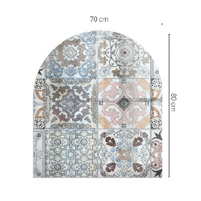 Base de vidro para lareira Padrões de mosaicos de azulejos