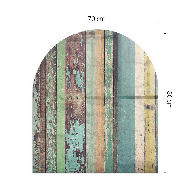 Base de vidro para lareira Tons de tábuas em uma combinação única