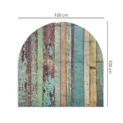 Base de vidro para lareira Tons de tábuas em uma combinação única