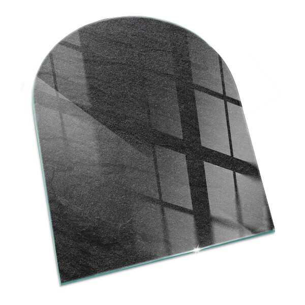 Base de vidro para lareira Motivo de textura de pedra