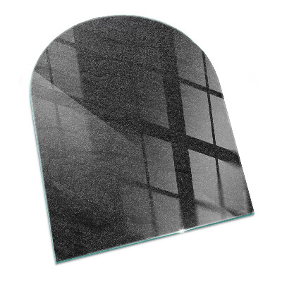 Base de vidro para lareira Motivo de textura de pedra