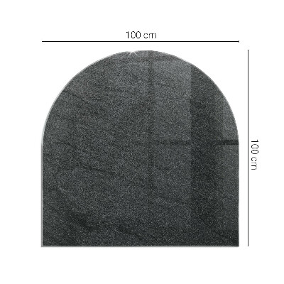 Base de vidro para lareira Motivo de textura de pedra