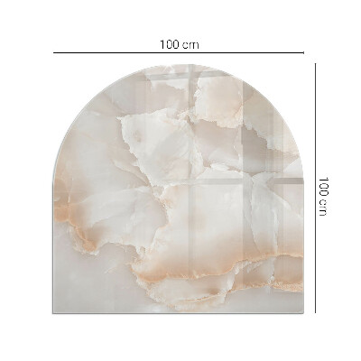 Base de vidro para lareira Um padrão inspirado na natureza das pedras