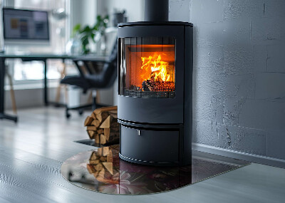 Base de vidro para lareira Close-up de um buquê de flores