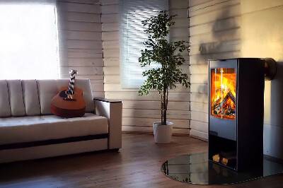 Base de vidro para lareira Cor Grafite Escuro