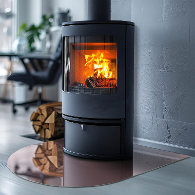 Base de vidro para lareira Cor rosa