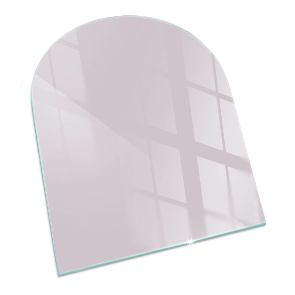 Base de vidro semi-oval para lareira Cor Roxo Claro