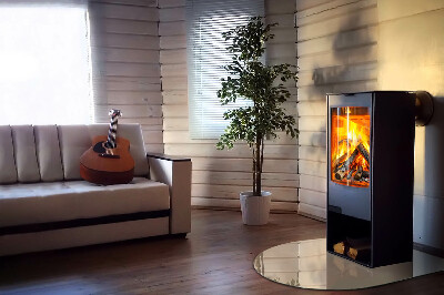 Base de vidro para lareira Cor Bege