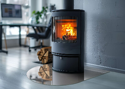 Base de vidro para lareira Cor Rosa Pálido