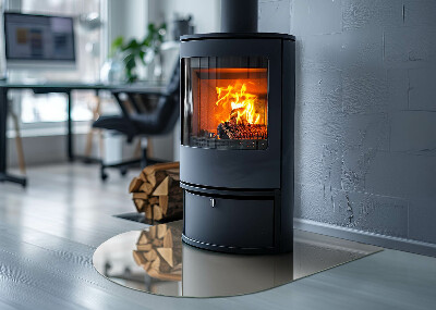 Base de vidro para lareira Cor Bege