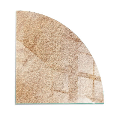 Base de vidro temperado para lareira Textura de pedra natural