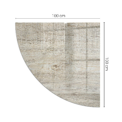 Base de vidro temperado para lareira Textura de madeira clara