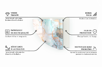 Base de vidro temperado para lareira Tábuas de estilo rústico