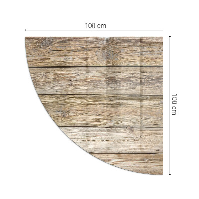 Base de vidro temperado para lareira Tábuas de madeira natural
