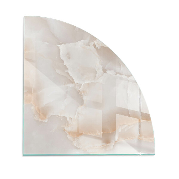 Base de vidro temperado para lareira Padrão de pedra natural