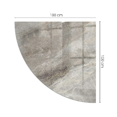 Base de vidro temperado para lareira Padrão de pedra natural