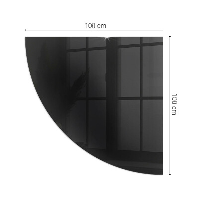 Base de vidro temperado para lareira Cor Grafite Escuro