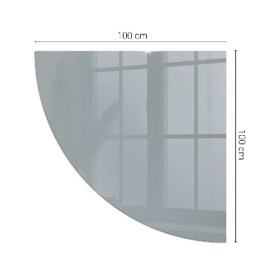 Base de vidro temperado para lareira Cor cinza