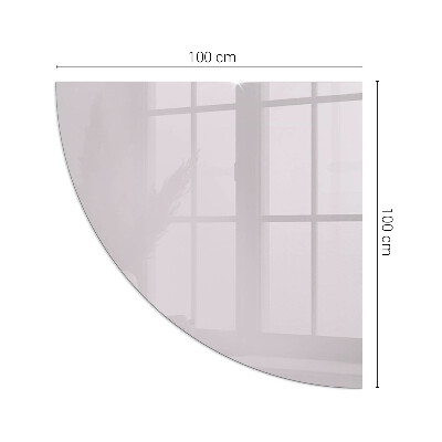 Base de vidro em quarto de círculo para lareira Cor Roxo Claro