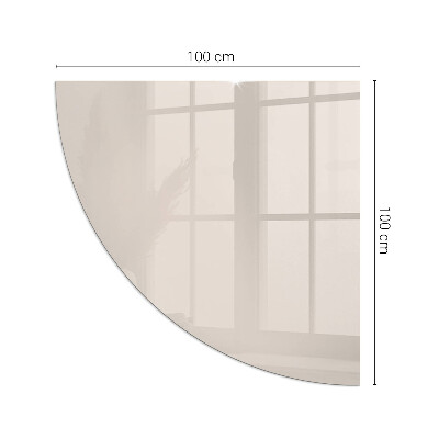 Base de vidro temperado para lareira Cor Rosa Pálido