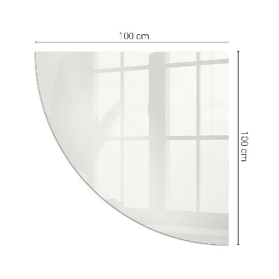 Base de vidro temperado para lareira Cor marfim