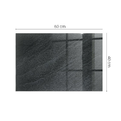 Base de vidro decorativa para lareira Textura de pedra natural