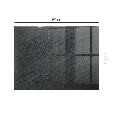 Base de vidro decorativa para lareira Textura de pedra natural