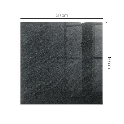 Base de vidro decorativa para lareira Textura de pedra natural