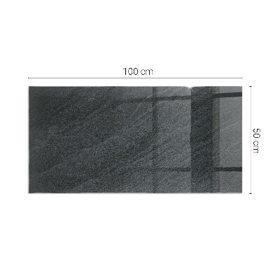 Base de vidro decorativa para lareira Textura de pedra natural