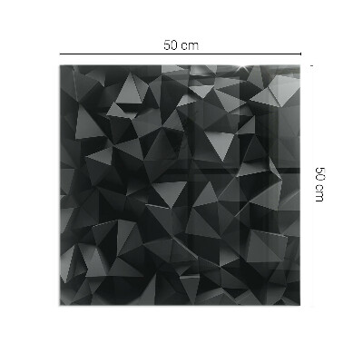 Base de vidro decorativa para lareira Geometria tridimensional