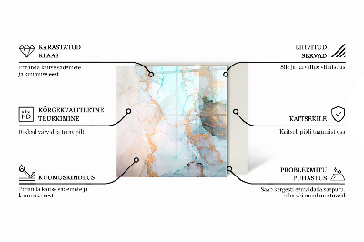 Base de vidro para lareira retangular Padrões de azulejos decorativos