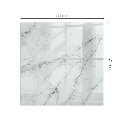 Base de vidro decorativa para lareira Padrão de mármore com veios