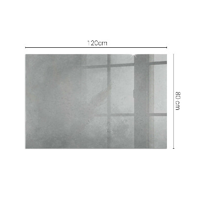 Base de vidro para lareira retangular Textura de concreto com efeito