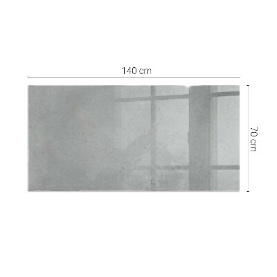 Base de vidro para lareira retangular Textura de concreto com efeito