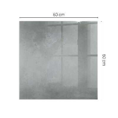 Base de vidro para lareira retangular Textura de concreto com efeito