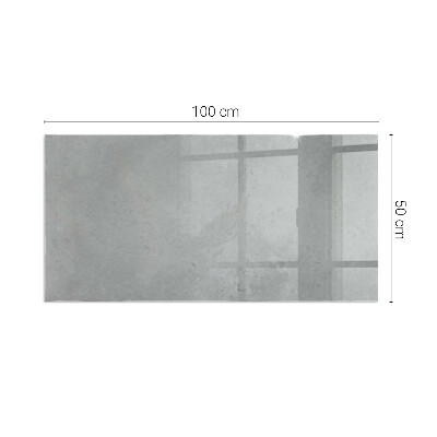 Base de vidro para lareira retangular Textura de concreto com efeito